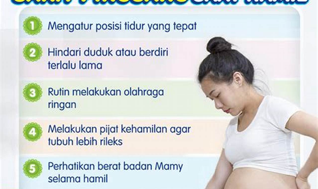 Cara Mengatasi Sakit Pinggang Saat Hamil